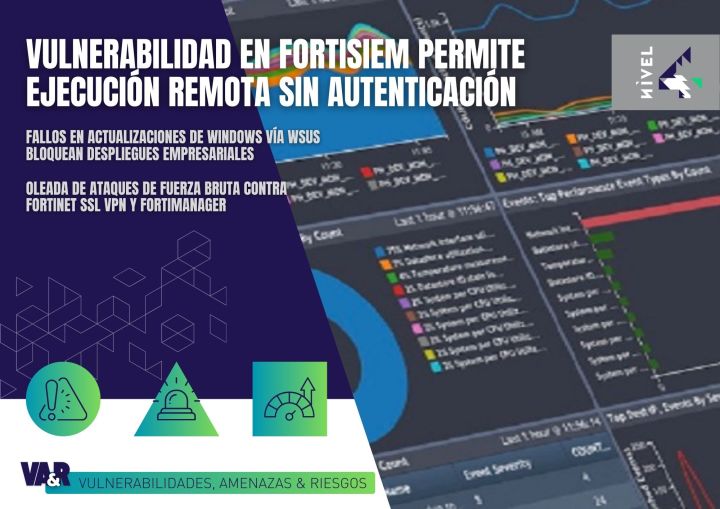 [Vulnerabilidades, Amenazas & Riesgos] Vulnerabilidad en FortiSIEM permite ejecución remota sin autenticación