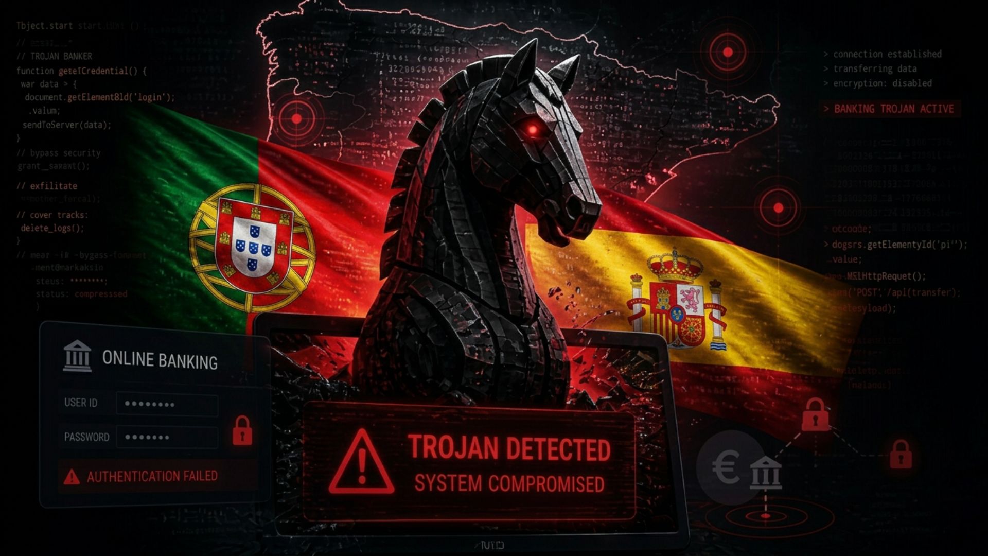 troyano bancario contra portugal y españa